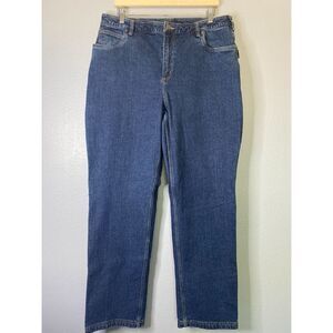 Duluth Trading Co Jeans Medium Wash Utility Denim Size 16